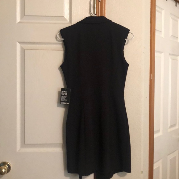 Black Express sleeveless suit dress NWT size XS - Picture 2 of 3